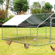 Cour de poulet de cage de grillage métallique de chaîne commerciale galvanisée extérieure 2*3*3m poulailler